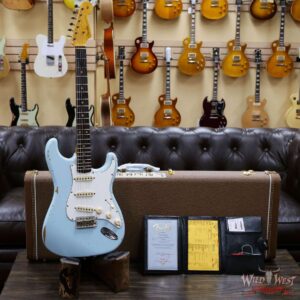 Fender Custom Shop 1961 Stratocaster Relic AAA Rosewood Slab Board with Maple Neck Sonic Blue - Image 6