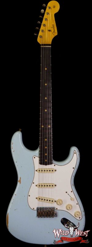 Fender Custom Shop 1961 Stratocaster Relic AAA Rosewood Slab Board with Maple Neck Sonic Blue