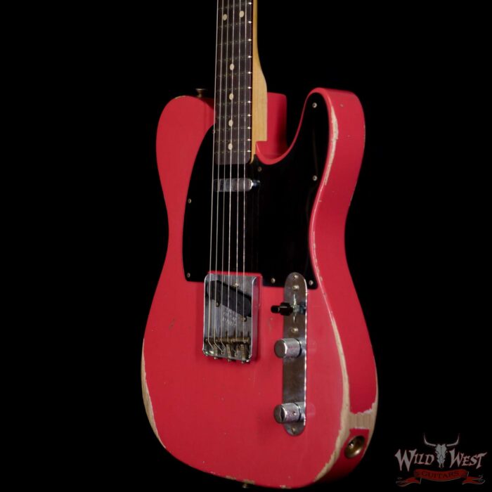 Fender Custom Shop 1961 Telecaster Relic Quater-Sawn Maple AAA Rosewood Fingerboard Fiesta Red - Image 2