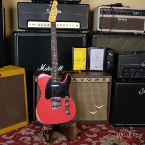 Fender Custom Shop 1961 Telecaster Relic Quater-Sawn Maple AAA Rosewood Fingerboard Fiesta Red - Image 6