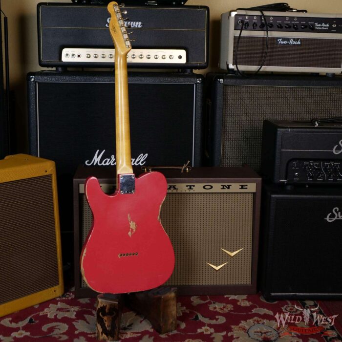 Fender Custom Shop 1961 Telecaster Relic Quater-Sawn Maple AAA Rosewood Fingerboard Fiesta Red - Image 9