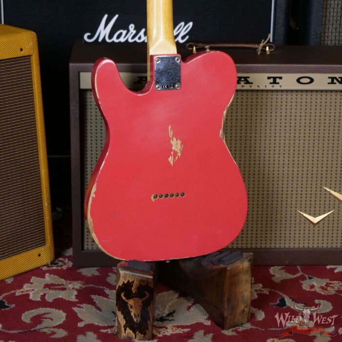 Fender Custom Shop 1961 Telecaster Relic Quater-Sawn Maple AAA Rosewood Fingerboard Fiesta Red - Image 11