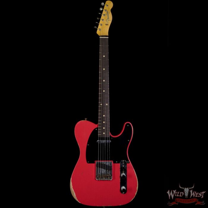 Fender Custom Shop 1961 Telecaster Relic Quater-Sawn Maple AAA Rosewood Fingerboard Fiesta Red - Image 3