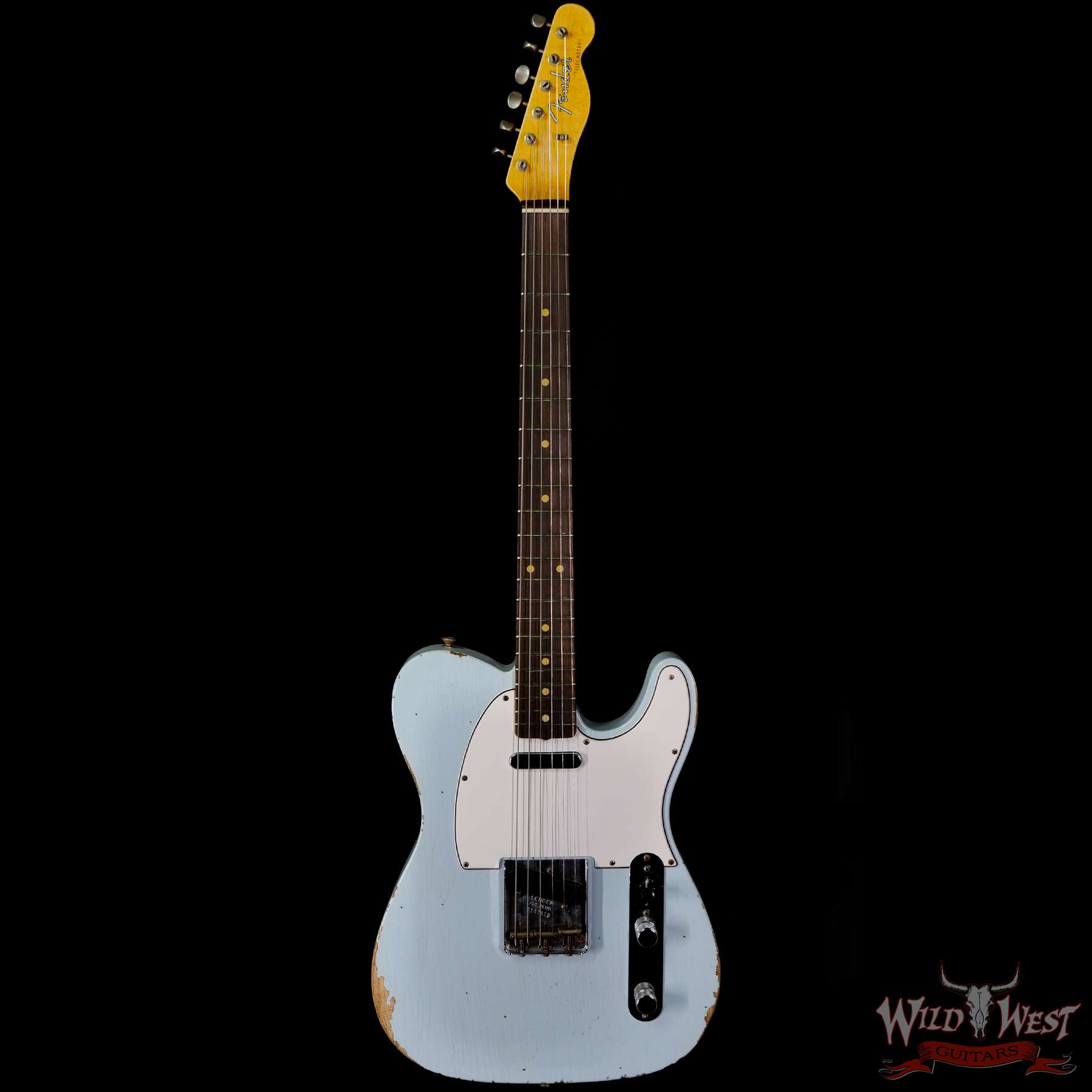fendercs-1961telerelic-sbl-r107310-f2__wwg.jpg Fender Custom Shop 1961 Telecaster Relic Quater-Sawn Maple AAA Rosewood Fingerboard Sonic Blue - Image 3