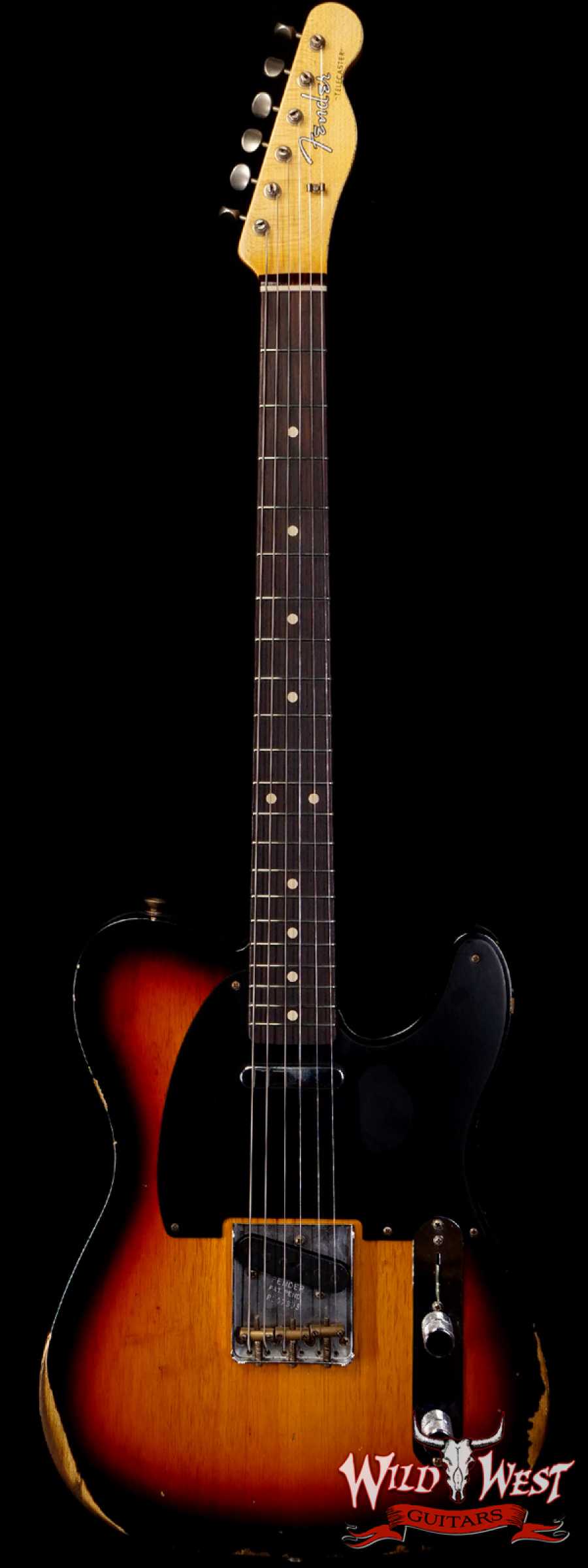 fendercs-1961telerelic3ts-r107303-main__wwg_large.jpg Fender Custom Shop 1961 Telecaster Relic Quater-Sawn Maple AAA Rosewood Fingerboard 3 Tone Sunburst - Image 1