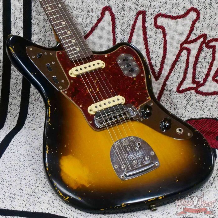 Fender Custom Shop Limited Edition 1962 Roasted Jaguar Relic Wide Fade 2 Tone Sunburst - Image 8