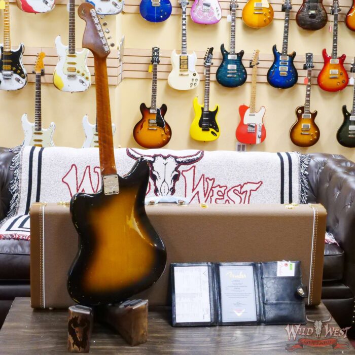 Fender Custom Shop Limited Edition 1962 Roasted Jaguar Relic Wide Fade 2 Tone Sunburst - Image 10