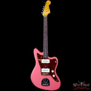 Fender Custom Shop Time Machine 1962 Jazzmaster Hand-Wound Journeyman Relic Super Faded Aged Fiesta Red - Image 3