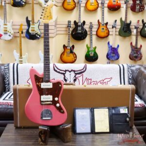 Fender Custom Shop Time Machine 1962 Jazzmaster Hand-Wound Journeyman Relic Super Faded Aged Fiesta Red - Image 6