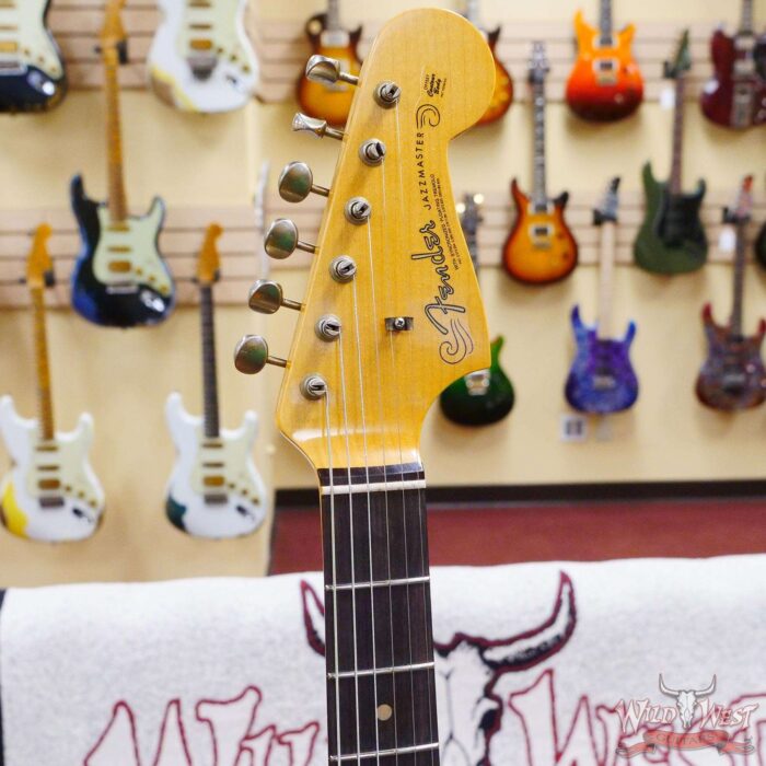 Fender Custom Shop Time Machine 1962 Jazzmaster Hand-Wound Journeyman Relic Super Faded Aged Fiesta Red - Image 7