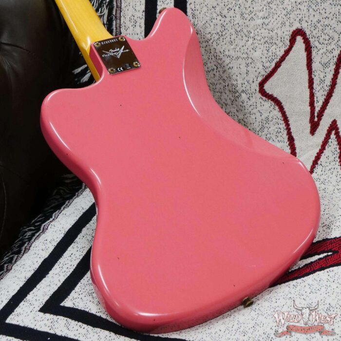 Fender Custom Shop Time Machine 1962 Jazzmaster Hand-Wound Journeyman Relic Super Faded Aged Fiesta Red - Image 12