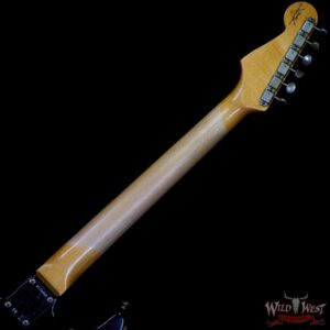 Fender Custom Shop 1962 Stratocaster Hand-Wound Pickups AAA Dark Rosewood Slab Board Heavy Relic Black - Image 5
