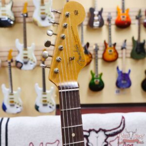 Fender Custom Shop 1962 Stratocaster Hand-Wound Pickups AAA Dark Rosewood Slab Board Heavy Relic Black - Image 7