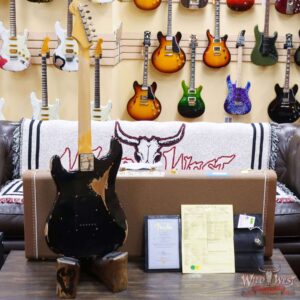 Fender Custom Shop 1962 Stratocaster Hand-Wound Pickups AAA Dark Rosewood Slab Board Heavy Relic Black - Image 9