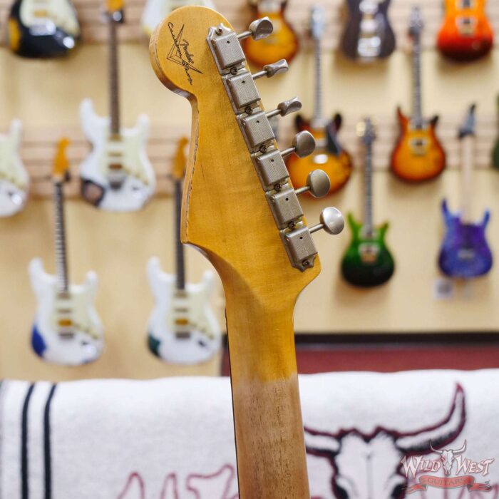 Fender Custom Shop 1962 Stratocaster Hand-Wound Pickups AAA Dark Rosewood Slab Board Heavy Relic Olympic White - Image 11