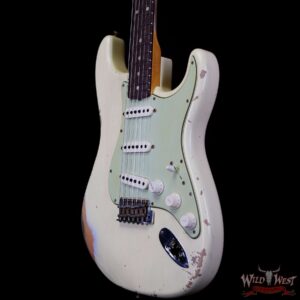 Fender Custom Shop 1962 Stratocaster Hand-Wound Pickups AAA Dark Rosewood Slab Board Heavy Relic Vintage White - Image 2