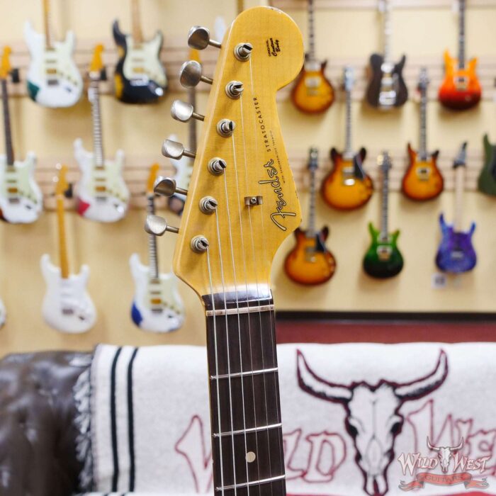 Fender Custom Shop 1962 Stratocaster Hand-Wound Pickups AAA Dark Rosewood Slab Board Heavy Relic Vintage White - Image 7