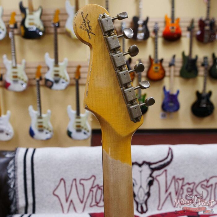 Fender Custom Shop 1962 Stratocaster Hand-Wound Pickups AAA Dark Rosewood Slab Board Heavy Relic Vintage White - Image 11