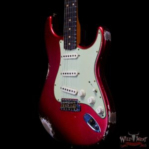 Fender Custom Shop 1962 Stratocaster Rosewood Slab Board Hand-Wound Pickups Heavy Relic Candy Apple Red - Image 2