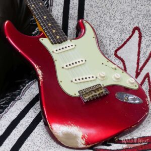 Fender Custom Shop 1962 Stratocaster Rosewood Slab Board Hand-Wound Pickups Heavy Relic Candy Apple Red - Image 8