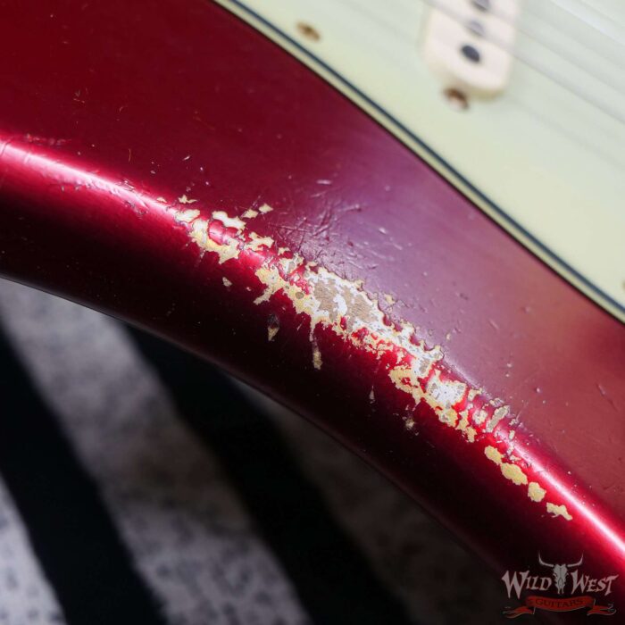 Fender Custom Shop 1962 Stratocaster Rosewood Slab Board Hand-Wound Pickups Heavy Relic Candy Apple Red - Image 9