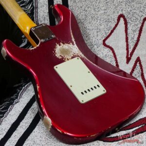 Fender Custom Shop 1962 Stratocaster Rosewood Slab Board Hand-Wound Pickups Heavy Relic Candy Apple Red - Image 10