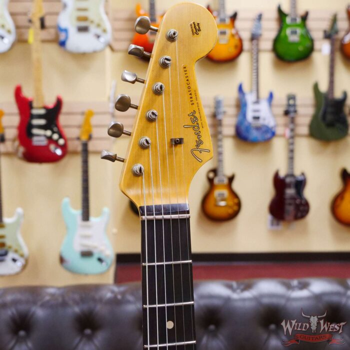 Fender Custom Shop 1962 Stratocaster Rosewood Slab Board Hand-Wound Pickups Heavy Relic Candy Apple Red - Image 7