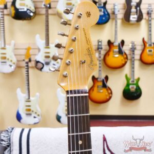 Fender Custom Shop 1962 Stratocaster Hand-Wound Pickups AAA Dark Rosewood Slab Board Heavy Relic Black - Image 7
