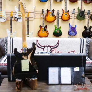 Fender Custom Shop 1962 Stratocaster Hand-Wound Pickups AAA Dark Rosewood Slab Board Heavy Relic Black - Image 9