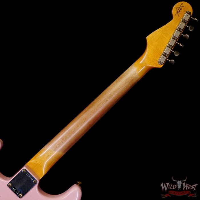 Fender Custom Shop 1962 Stratocaster Hand-Wound Pickups AAA Dark Rosewood Slab Board Heavy Relic Shell Pink - Image 5