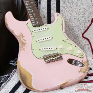 Fender Custom Shop 1962 Stratocaster Hand-Wound Pickups AAA Dark Rosewood Slab Board Heavy Relic Shell Pink - Image 8
