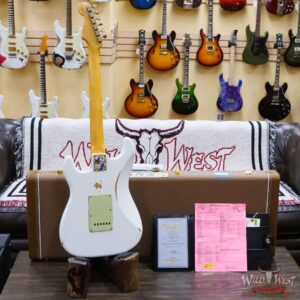 Fender Custom Shop 1962 Stratocaster Hand-Wound Pickups AAA Dark Rosewood Slab Board Relic Olympic White - Image 10
