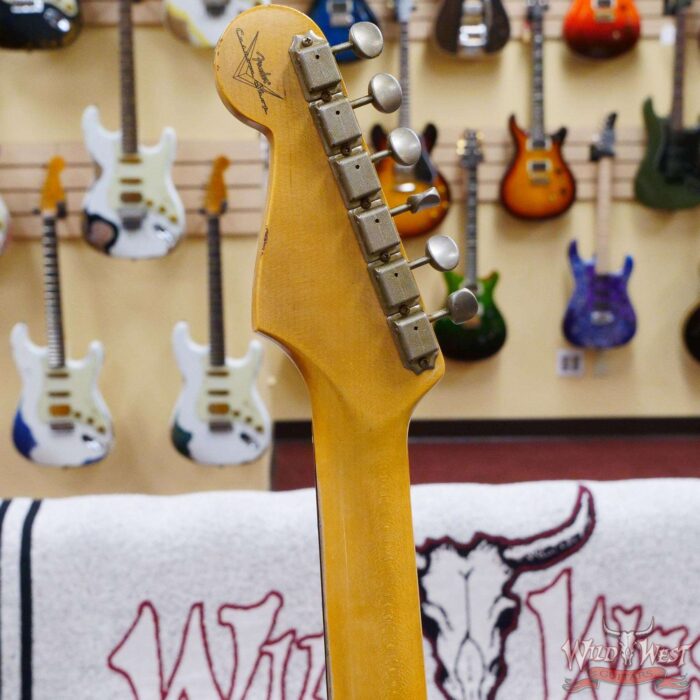 Fender Custom Shop 1962 Stratocaster Hand-Wound Pickups AAA Dark Rosewood Slab Board Relic Olympic White - Image 11