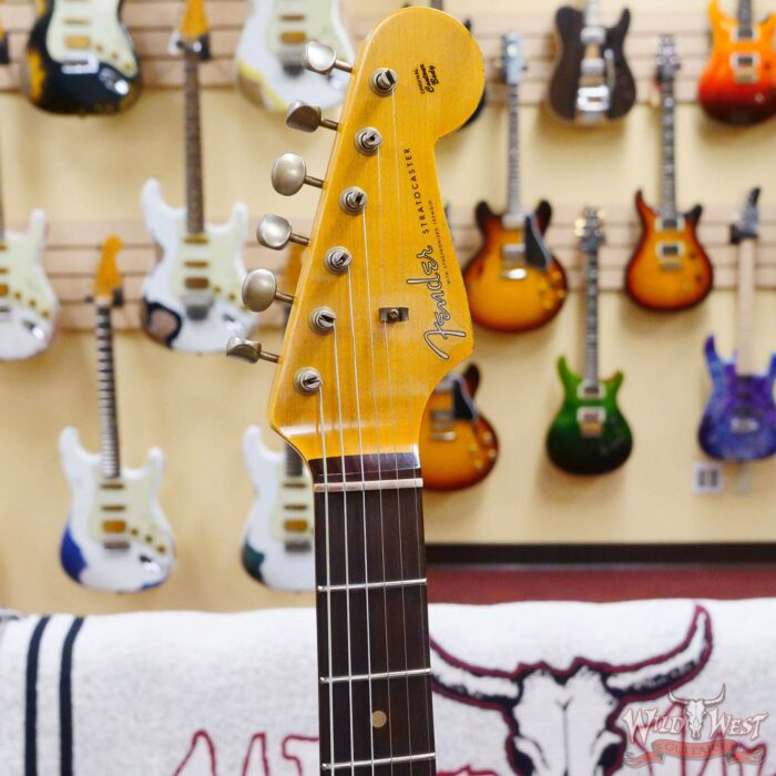 Fender Custom Shop 1962 Stratocaster Hand-Wound Pickups AAA Dark Rosewood Slab Board Relic Surf Green - Image 7