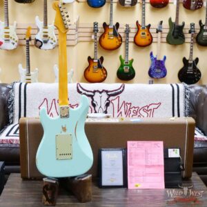 Fender Custom Shop 1962 Stratocaster Hand-Wound Pickups AAA Dark Rosewood Slab Board Relic Surf Green - Image 9