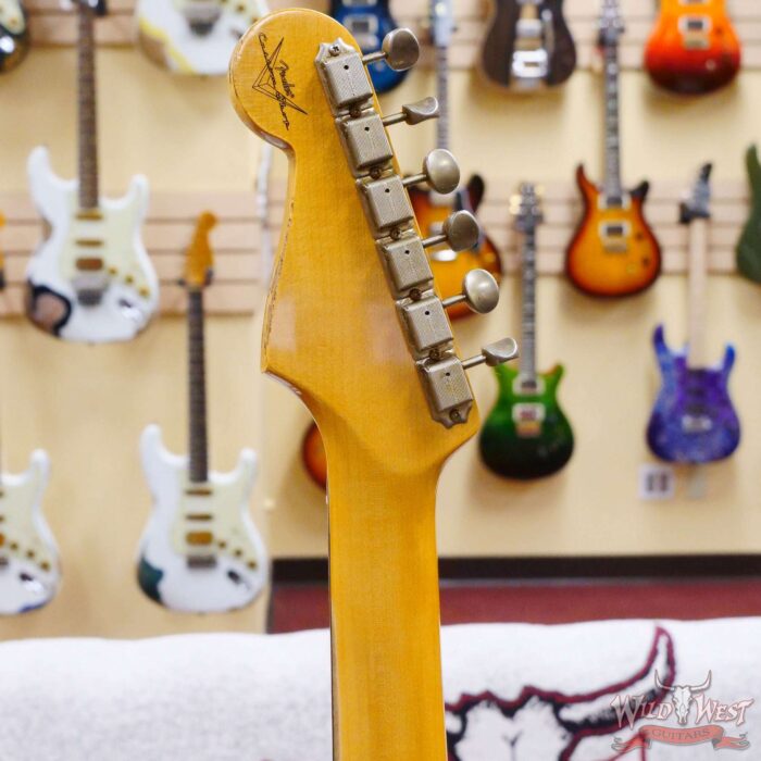 Fender Custom Shop 1962 Stratocaster Hand-Wound Pickups AAA Dark Rosewood Slab Board Relic Surf Green - Image 10