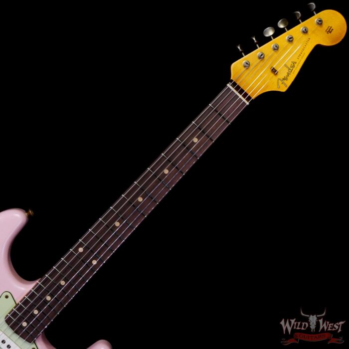 Fender Custom Shop 1962 Stratocaster Hand-Wound Pickups AAA Dark Rosewood Slab Board Relic Shell Pink - Image 4