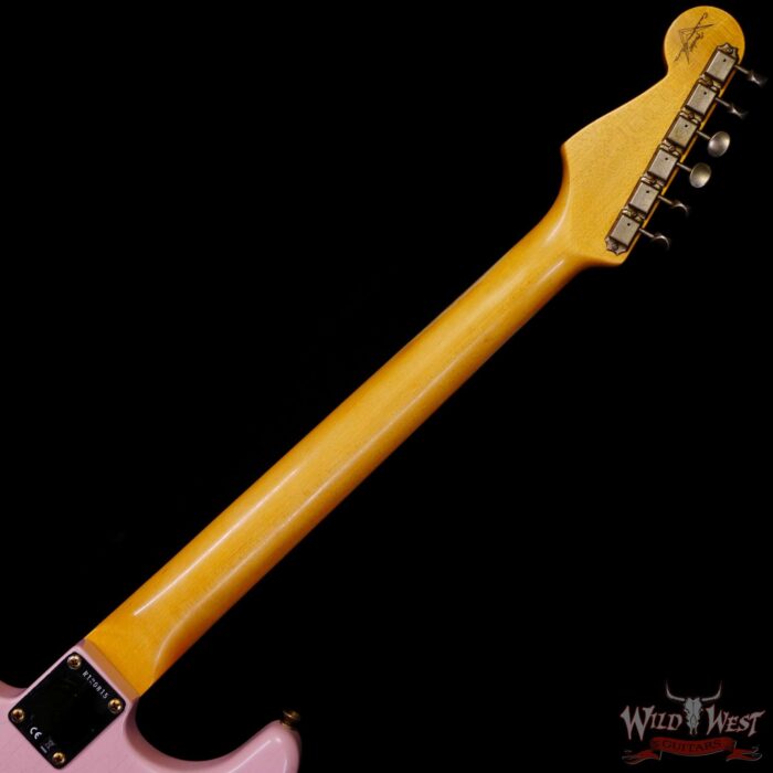 Fender Custom Shop 1962 Stratocaster Hand-Wound Pickups AAA Dark Rosewood Slab Board Relic Shell Pink - Image 5