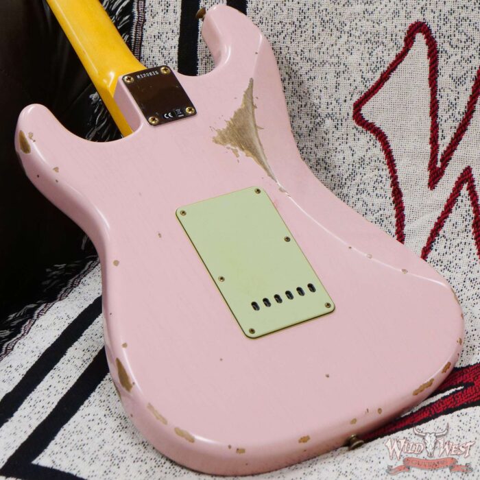 Fender Custom Shop 1962 Stratocaster Hand-Wound Pickups AAA Dark Rosewood Slab Board Relic Shell Pink - Image 12