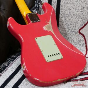 Fender Custom Shop 1962 Stratocaster Hand-Wound Pickups AAA Dark Rosewood Slab Board Relic Fiesta Red - Image 12