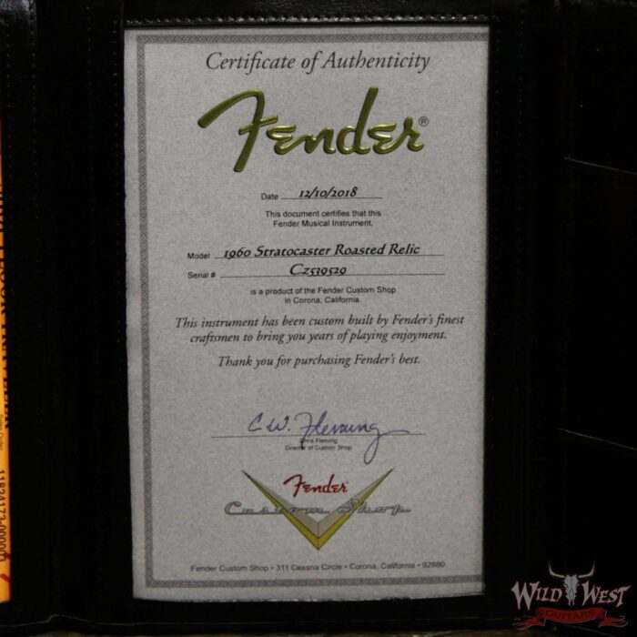Fender Custom Shop 1962 Stratocaster HSS EVH Pickup Relic Rosewood Fingerboard Aztec Gold - Image 15