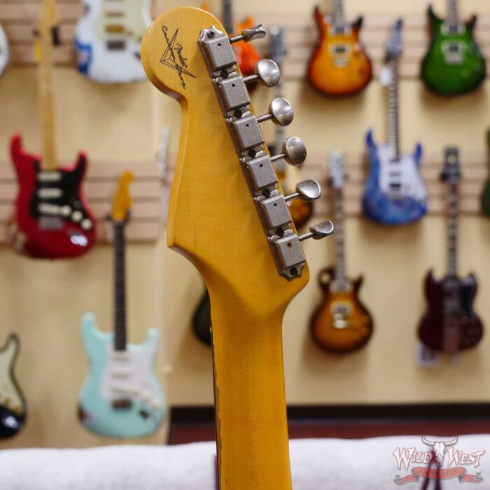 Fender Custom Shop 1962 Stratocaster Hardtail Hand-Wound Pickups AAA Dark Rosewood Slab Board Relic 3 Tone Sunburst 6.95 LBS - Image 10