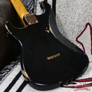 Fender Custom Shop 1962 Stratocaster Hardtail Hand-Wound Pickups AAA Dark Rosewood Slab Board Relic Black 6.90 LBS - Image 11