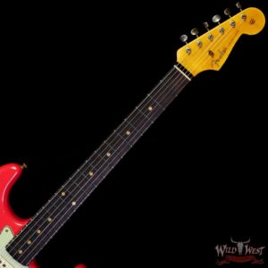 Fender Custom Shop 1962 Stratocaster Hardtail Hand-Wound Pickups AAA Dark Rosewood Slab Board Relic Fiesta Red - Image 4