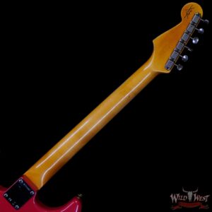 Fender Custom Shop 1962 Stratocaster Hardtail Hand-Wound Pickups AAA Dark Rosewood Slab Board Relic Fiesta Red - Image 5