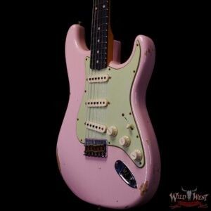 Fender Custom Shop 1962 Stratocaster Hardtail Hand-Wound Pickups AAA Dark Rosewood Slab Board Relic Shell Pink - Image 2