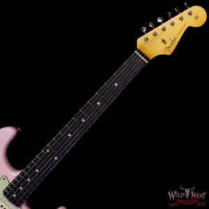Fender Custom Shop 1962 Stratocaster Hardtail Hand-Wound Pickups AAA Dark Rosewood Slab Board Relic Shell Pink - Image 4