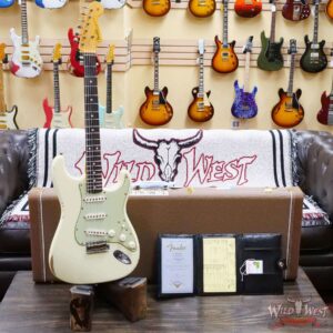 Fender Custom Shop 1962 Stratocaster Hand-Wound Pickups AAA Dark Rosewood Slab Board Relic Vintage White - Image 6