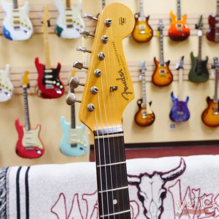 Fender Custom Shop 1962 Stratocaster Hand-Wound Pickups AAA Dark Rosewood Slab Board Relic Vintage White - Image 7