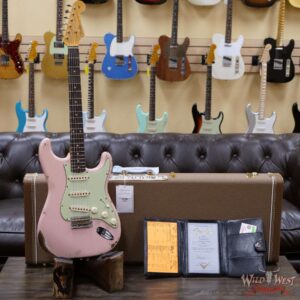 Fender Custom Shop 1962 Stratocaster Relic AAA Rosewood Board with Quartersawn Maple Neck Shell Pink - Image 6